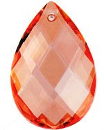 1 39x25mm Sweet Orange Preciosa Almond Pendant