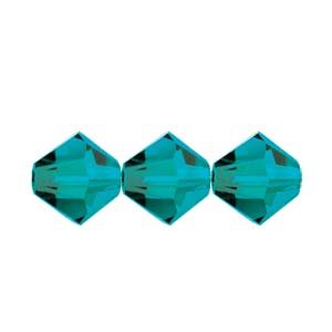 50 3mm Blue Zircon Preciosa Bicone Beads