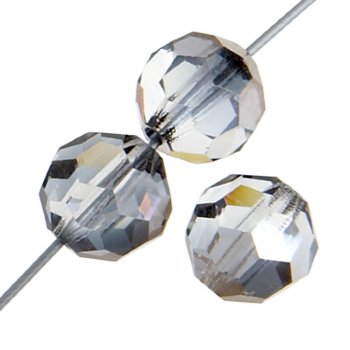 20, 4mm Round Valentinite Preciosa Crystal Beads