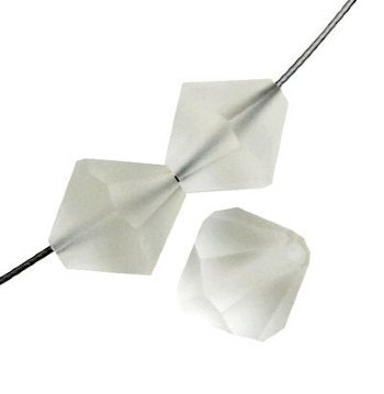 50 4mm Matte Crystal Preciosa Bicone Beads