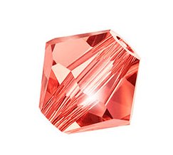 50, 4mm Padparadscha Preciosa Rondelle / Bicone Beads