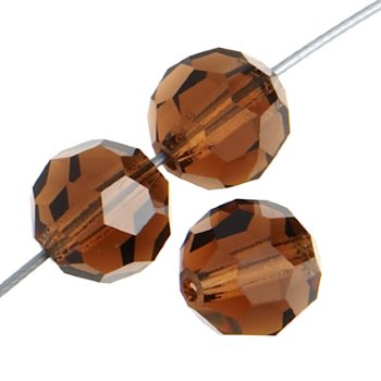 12, 6mm Preciosa Smoke Topaz Round