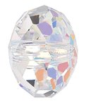 4, 6mm Preciosa Crystal AB Bellatrix Beads