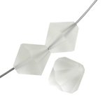 25 6mm Preciosa Matte Crystal Bicones