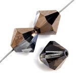 25, 6mm Crystal Valentinite Preciosa Bicone Beads