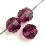 12, 6mm Amethyst Preciosa Round Beads