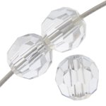 12, 6mm Argent Flare Preciosa Round Beads