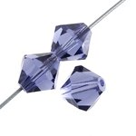 25 6mm Preciosa Tanzanite Bicones