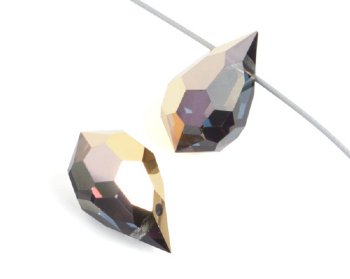 5 10x6mm Preciosa Aurum Half Coat Tear Drops