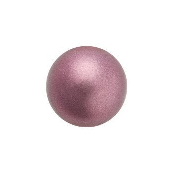 25, 8mm Light Burgundy Preciosa Maxima Pearl Beads