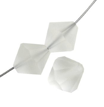 10 8mm Preciosa Matte Crystal Bicones