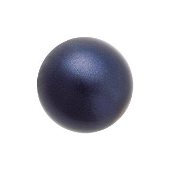 25, 4mm Dark Blue Preciosa Maxima Pearl Beads
