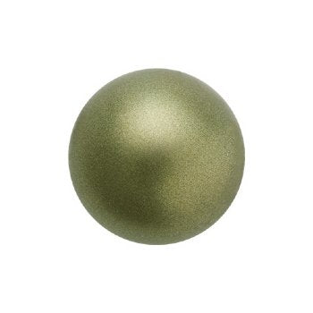 25, 4mm Dark Green Preciosa Maxima Pearl Beads