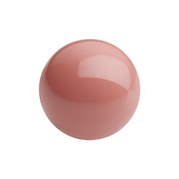 25, 4mm Salmon Rose Gem Color Preciosa Maxima Pearl Beads