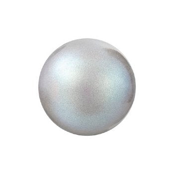 25, 4mm Pearlescent Grey Preciosa Maxima Pearl Beads