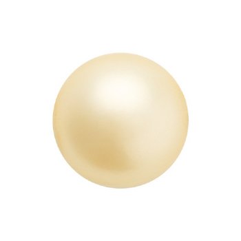 25, 4mm Vanilla Preciosa Maxima Pearl Beads