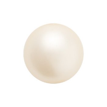 25, 6mm Cream Preciosa Maxima Pearl Beads