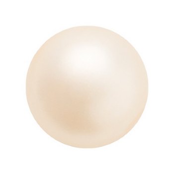 25, 6mm Creamrose Preciosa Maxima Pearl Beads