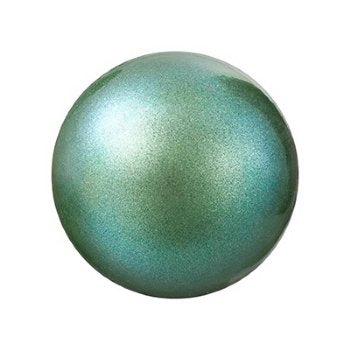25, 6mm Pearlescent Green Preciosa Maxima Pearl Beads