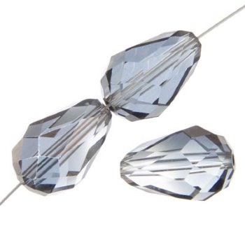 1 15x10mm Preciosa Valentinite Pear Drops