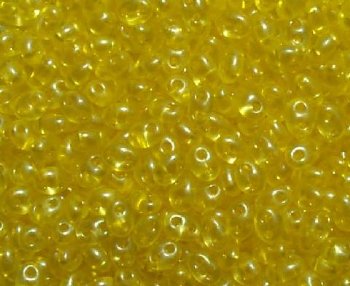 TB-08386 - 10 Grams Crystal Yellow Pearl 2.5x5mm Preciosa Twin Beads