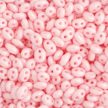 TB-01023 - 10 Grams Opaque Dyed Light Pink 2.5x5mm Preciosa Twin Beads