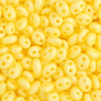 TB-01021 - 10 Grams Opaque Dyed Yellow 2.5x5mm Preciosa Twin Beads