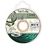 20 Yards of 1.5mm Hunter Green Mousetail Cord with Reusable Bobbin