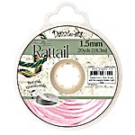 20 Yards of 1.5mm Light Pink Mousetail Cord with Reusable Bobbin