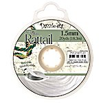 20 Yards of 1.5mm White Mousetail Cord with Reusable Bobbin