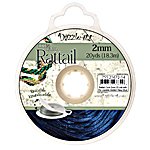 20 Yards of 2mm Dark Blue Rattail Cord with Reusable Bobbin