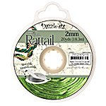 20 Yards of 2mm Olive Rattail Cord with Reusable Bobbin