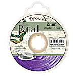 20 Yards of 2mm Purple Rattail Cord with Reusable Bobbin