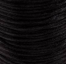 100 Yards of 2mm Black Rat Tail Cord