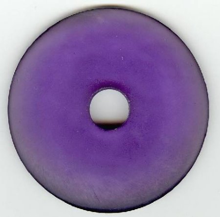 1 56x7mm Matte Dark Purple Resin Donut
