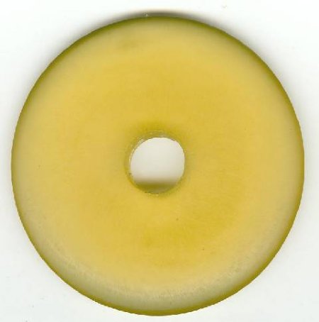 1 56x7mm Matte Lemon Resin Donut