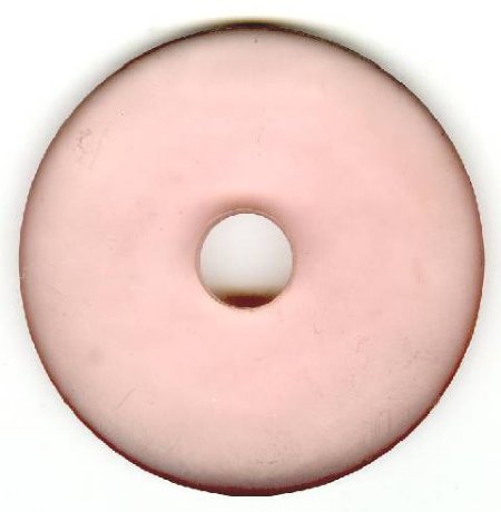 1 56x7mm Matte Pink Resin Donut