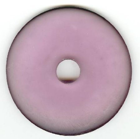 1 56x7mm Matte Purple Resin Donut