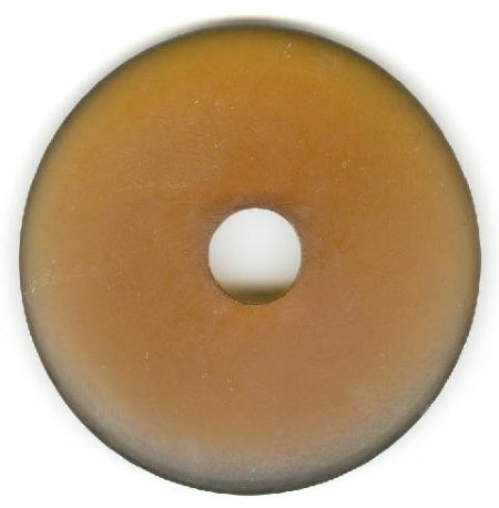 1 56x7mm Matte Smoke Topaz Resin Donut