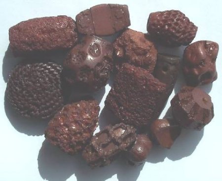 50 grams Large Resin Bead Mix - Brown