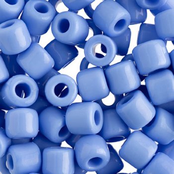 25 Grams 5.8x6.2mm Opaque Pale Rola Tube Beads