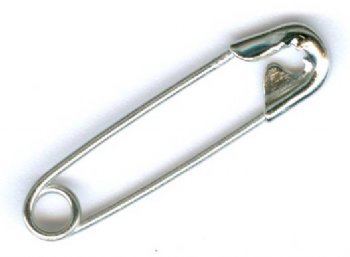 40 22mm Nickel Plated Safety Pins (Size #00)