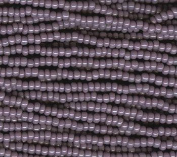 1 Hank of 10/0 Opaque Dark Mauve Seed Beads