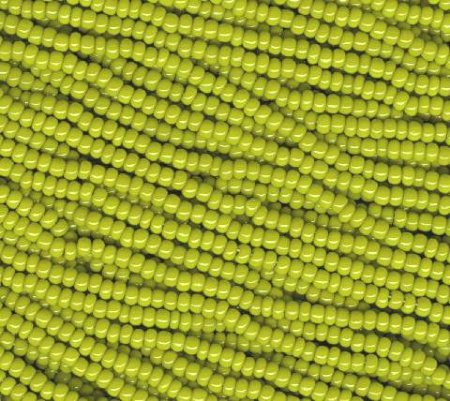 1 Hank of 10/0 Opaque Olive Green Seed Beads