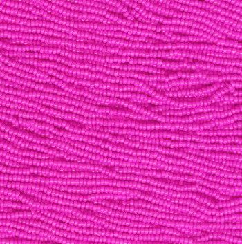Hank of 10/0 Opaque Dyed Rose / Hot Pink Seed Beads