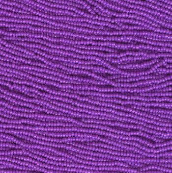 Hank of 10/0 Opaque Dyed Violet Seed Beads