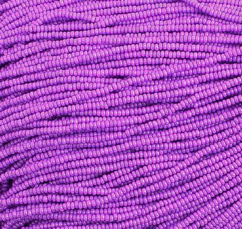 Hank of 10/0 Opaque Dyed Lilac Seed Beads
