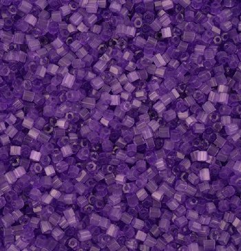 25 Grams of 10/0 Two-Cut Satin Solgel Grape Seed Beads