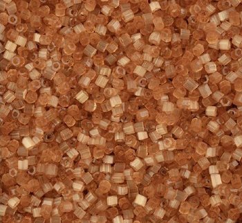 50 Grams of 10/0 Two-Cut Satin Solgel Light Brown Seed Beads