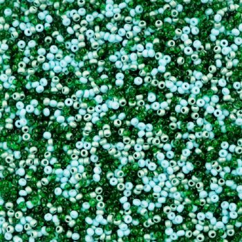 22 Gram Vial of 10/0 Czech Glass Seed Bead Mix - Botanical Garden Mix